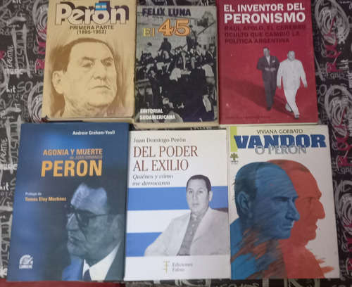 Colección 7 Libros Juan Domingo Perón - Peronismo