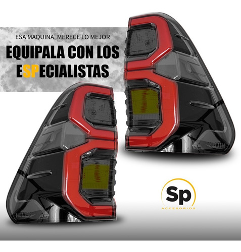 Imagen 3 de 5 de Par Calaveras Traseras Oe Toyota Hilux Adventure 2017 Ahumad