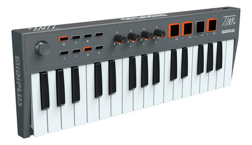Controlador Midi USB Pro Amw Midiplus Tiny + Plus de 32 teclas