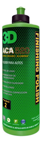 Pasta De Pulir 3d Aca 520 Finishing Polish Paso 2 Color Negro