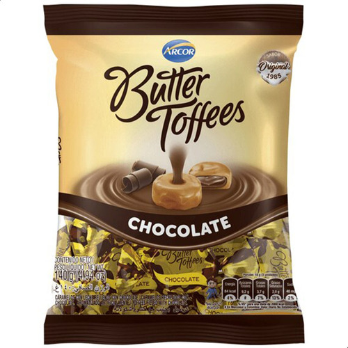 Caramelos Butter Toffees Chocolate Arcor Chico