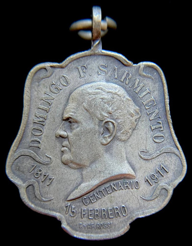 Medalla Argentina. Yerba Sarmiento, Centenario, 1911