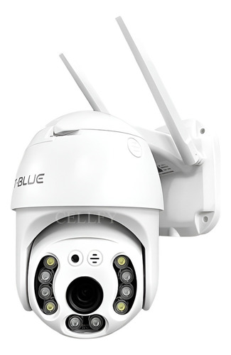 Câmera Mini Speed Dome 2,5mp 1080p Wi-fi iPhone/android Cor Branco