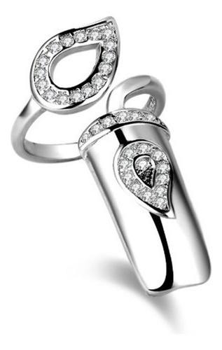 Anillos De Punta De Dedo Abiertos Para Cubierta De Plata