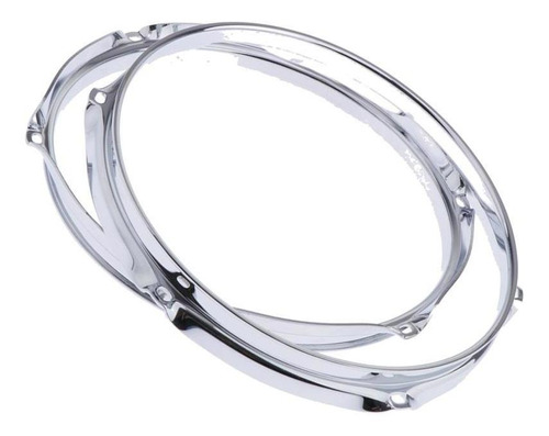 2 Piezas Solid 6 Lug Drum Hoop Tom Side Hoop (10 Pulgadas