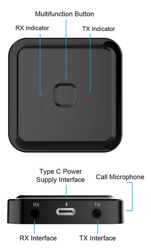 Transmisor Bluetooth Bt22 Y Receptor Bluetooth 3 En 1