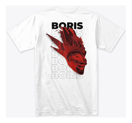 Camiseta Boris Brejcha Fckng Serious Doble Estampado Rojo