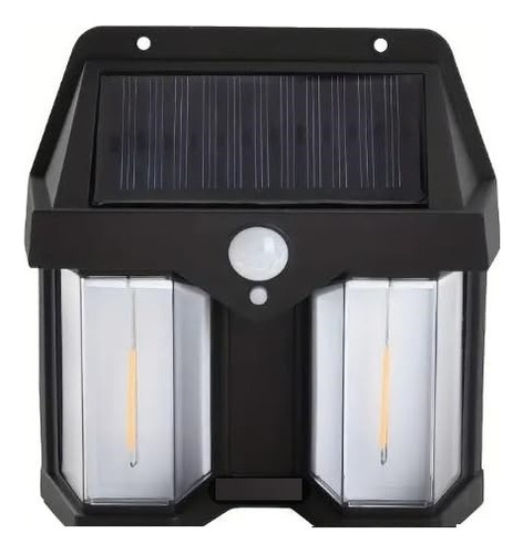 Farol Aplique Solar Doble Con Sensor De Movimiento