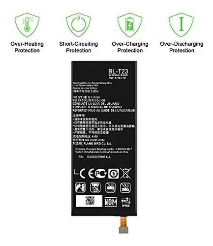 Imagen 2 de 6 de Batería De Repuesto Para LG X Cam K580 K580f K580i, Para Bat