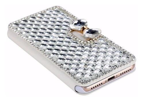 Funda Samsung J7/s7 Flat Edge Moño Cristales Simil