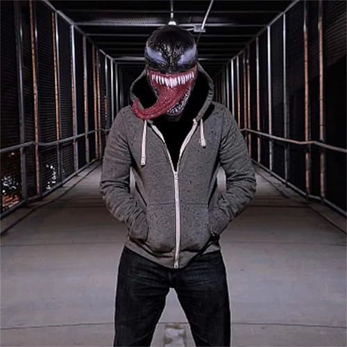 Mascara De Venom Halloween Cosplay Color Negro VEMON