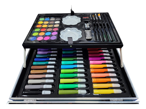 Set De Arte Infantil Love Kitty Maletin De Aluminio 145 Piez