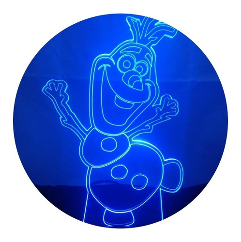Lampara 3d App Incluida Olaf De Frozen