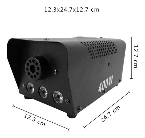 Imagen 4 de 7 de Maquina Humo 400w Led Inalambrica Incluye 1 Litro Liquido