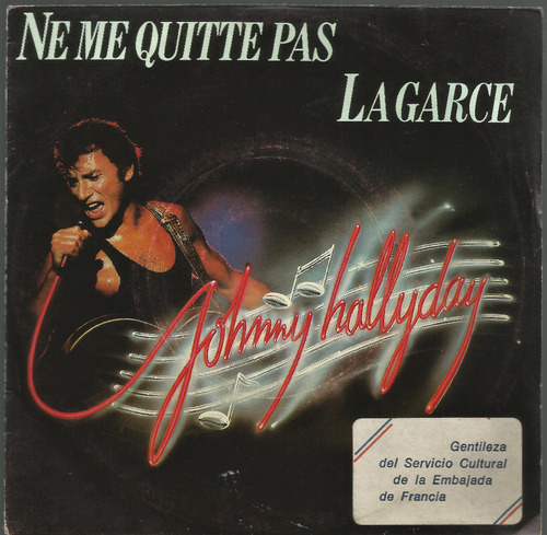 Johnny Hallyday / Ne Me Quitte Pas - Simple Con Tapa Francia