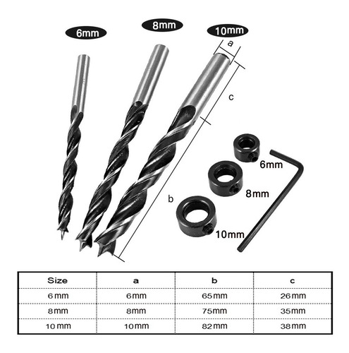 Plantilla + Brocas Hss + Tarugos + Avellanadora 3x8mm Tope