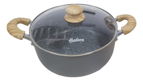 Cacerola Hudson De Aluminio C/antiadherente Granito De 26 Cm