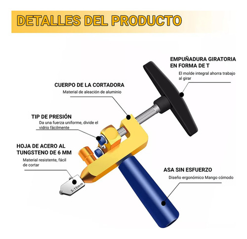 V Cortador Manual Portátil De Azulejos De Vidrio Cerámico