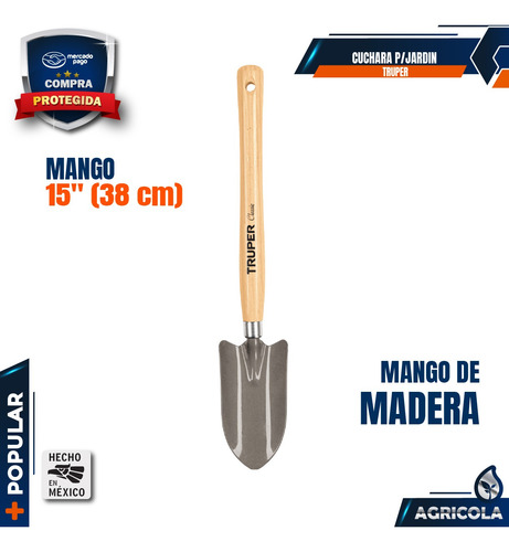 Cuchara Para Jardín, Mango De 15 , Trupe