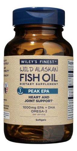 Wileys Finest Wild Alaskan Fish Oil Peak Epa 30 Capsulas Sfn