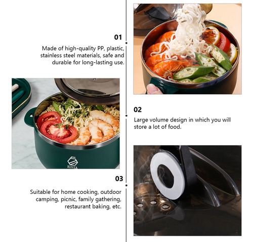 Tazón Para Mezclar Fideos Instantáneos De Acero Inoxidable
