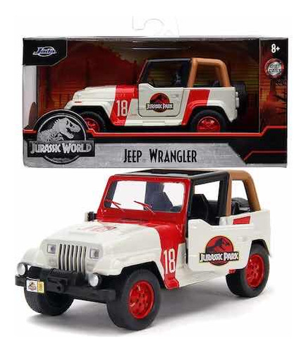 Auto Colección Jada Jeep Wangler Jurassic Park