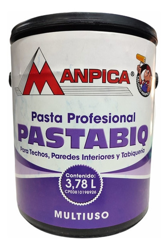 Imagen 2 de 2 de Pasta Profesional Mastique Pastabiq Marca Manpica 1/4