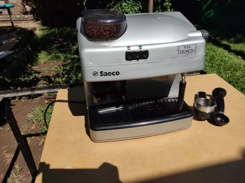 Cafetera Saeco Vía Veneto Combi de Luxe RI9347/01 automática plateada  expreso 230V