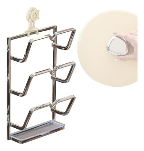 Pots De 3 Ollas Pan Pan Parts Estante De Tapa Organizador De
