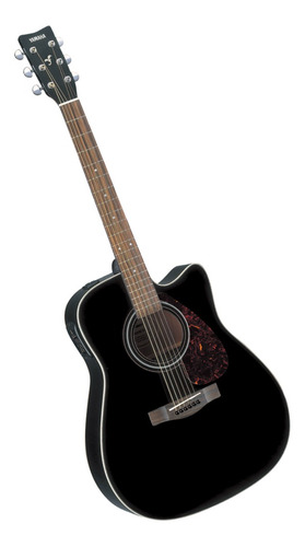 Imagen 2 de 2 de Guitarra Electroacústica Yamaha FX370C para diestros black palo de rosa gloss