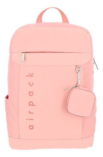 Mochila Ejecutiva Escolar Portalaptop Urban Essential Color Rosa Diseño De La Tela Lisa