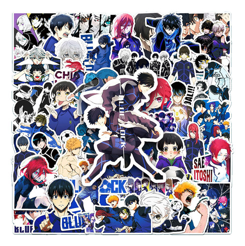 Pegatinas Con Candado Azules Geniales De Nagi Bachira, 10/30