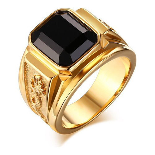 Tt Anillo De Oro Dragón Dorado Hombre Aaa Anillo De Bodas