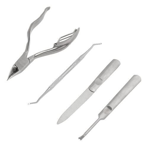 Kit Para Quitar Cutículas, Juego De 4 Pinzas, Levantador De