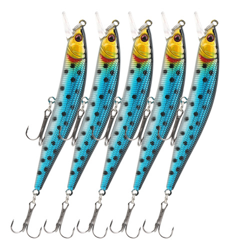 Cebo De Pesca Número 4, 5 Unidades, Simulación Artificial De