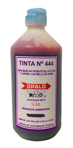 Tinta Comestible Opalo 444 Rojo Ó Violeta X 500cc