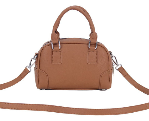 Cartera Mini Trendy Urbana Con Correa Ajustable Forrada Suela Lisa Níquel Suela