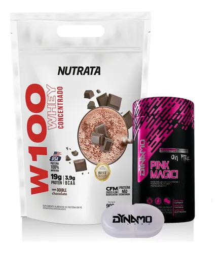 comprar Kit Pink Magic! 60 Tbs + Whey Protein W100 900g Nutrata