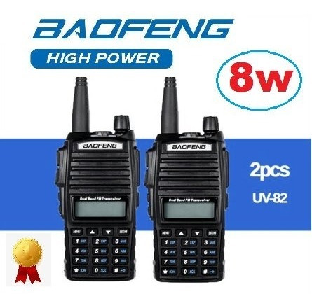 8w Dos Radios Baofeng Uv-82 Hp Vhf/uhf Máxima Potencia