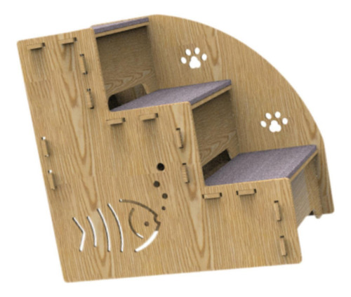 Escalera Para Perros Y Cachorros, 3 Escalones,