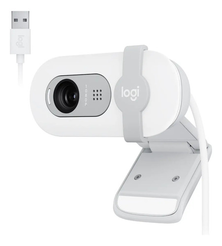 Webcam Full HD Logitech Brio 100 - Branco