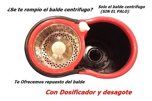 Repuesto Balde Reforzado Para Mopa Spin Mop Sin El Palo