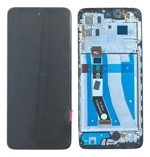 Tela Lcd Frontal Display Inox Compatível Moto G32 C/aro Cor Preto