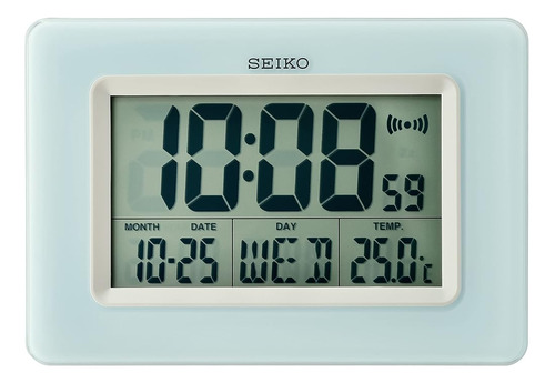 Seiko Yanai Dormitorio Alarma / Reloj De Pared, Azul Claro