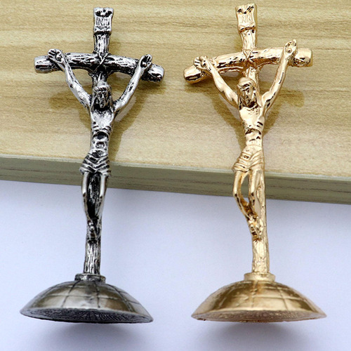 Crucifijo De Mesa, Estatua De Jesús De Pie Para Estilo A