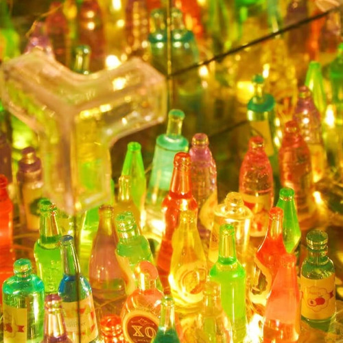 50garrafa De Material Noturno Com Formato De Cubo De Espelho