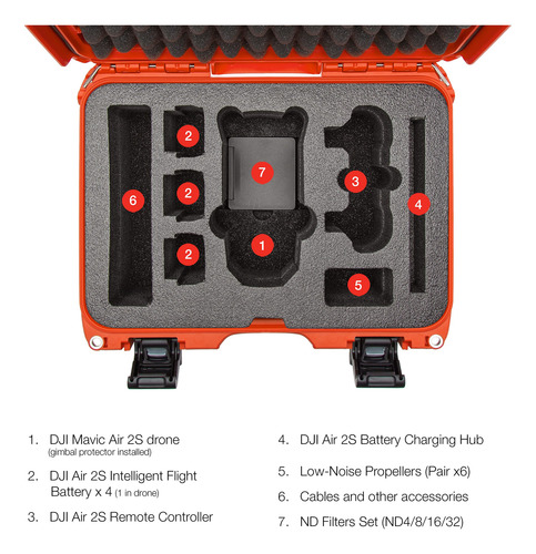 Funda Rígida Impermeable Nanuk 915-mavia2s3 Con Espuma Para