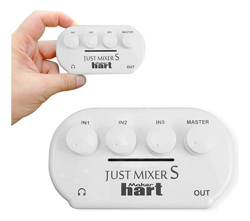 Maker Hart Just Mixer S, Mini Mezclador De Audio Portátil De