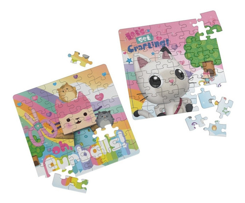 Rompecabezas De Gabby S Dollhouse 2 Pz Juego De Mesa