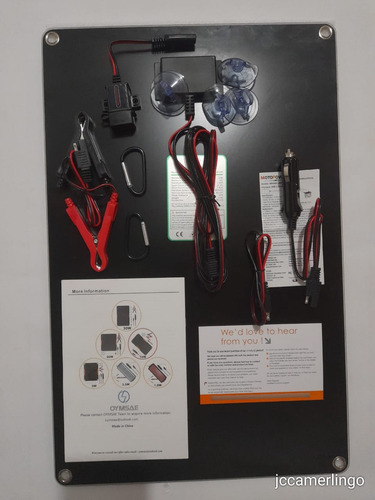 Panel Solar Para Carro Kit Cargador De Bateria